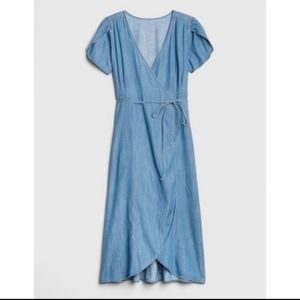 EUC Denim Wrap Dress (Gap)